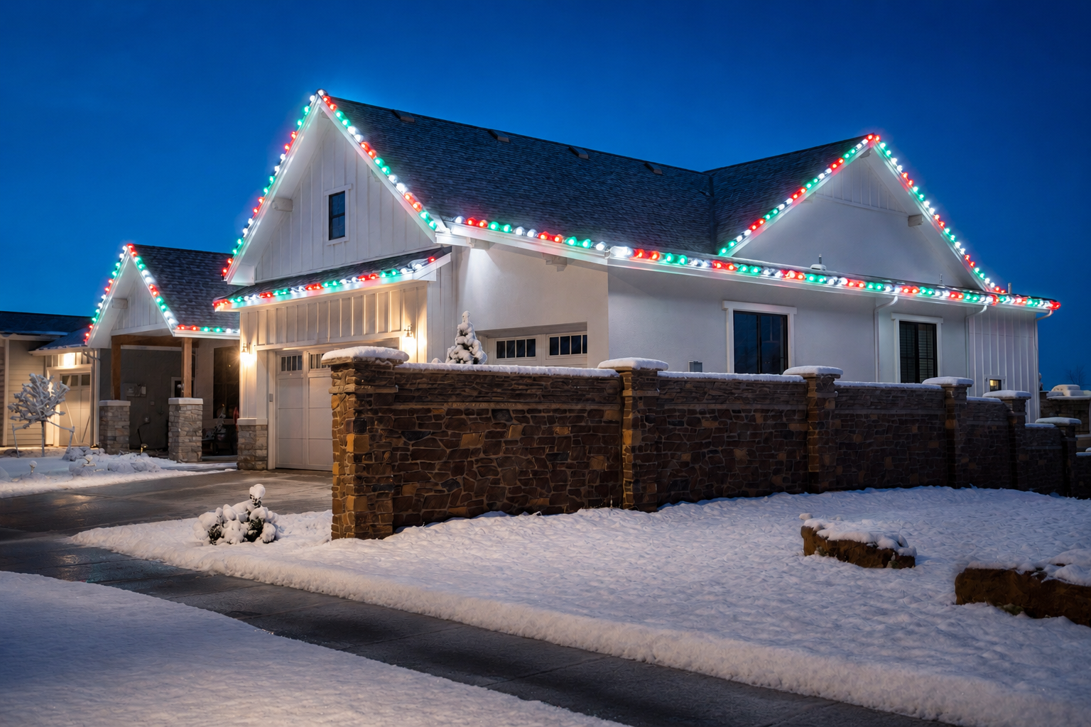 Solace Christmas Lights install near Provo